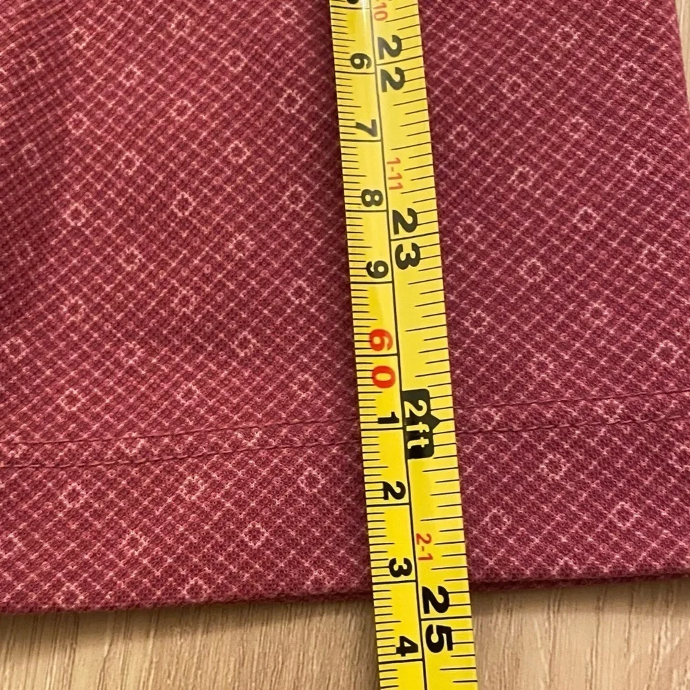 UNTUCKit Shirt Large Polo Mauve Pima Cotton Beaux Lattice